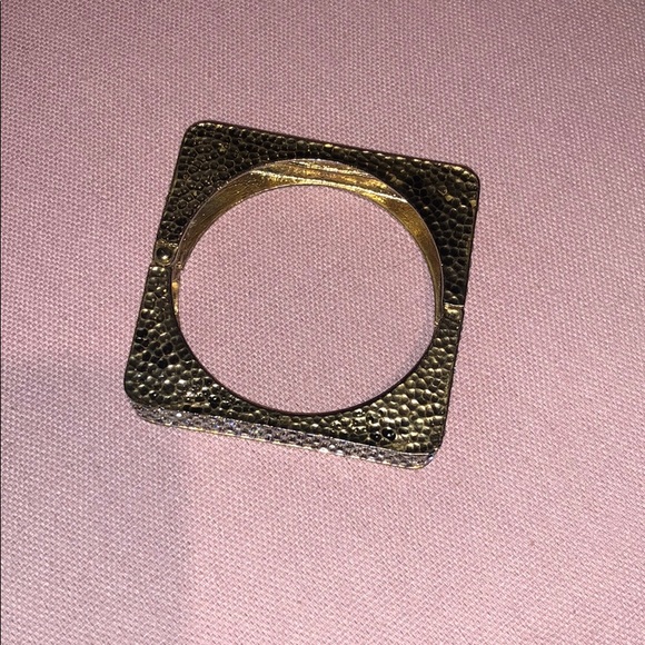 Gold bling sparkly square bracelet - Picture 4 of 7